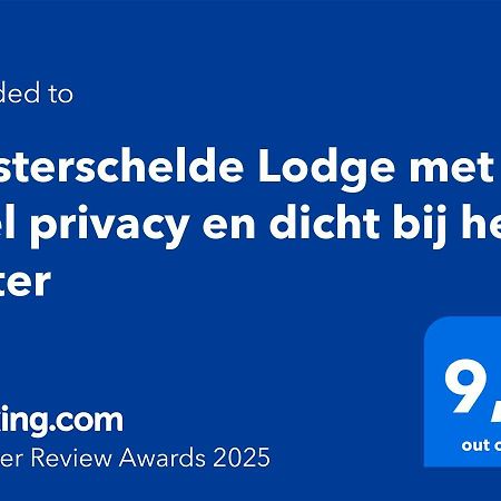 Oosterschelde Lodge Met Veel Privacy En Dicht Bij Het Water Scherpenisse Zewnętrze zdjęcie